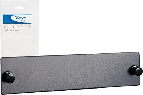 ICC LGX Compatible Blank Panel – Snap-in Filler Plate for Fiber Patch Panel, Dust Cover for Unused Ports, Black Powder-Coated Steel, 1 Slot in Saudi Arabia