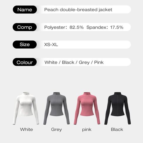 سترة ضئيلة للسيدات خفيفة الوزن مع تصميم zip-up مع أصفاد الإبهام للصالة الرياضية ، والركض in Saudi Arabia