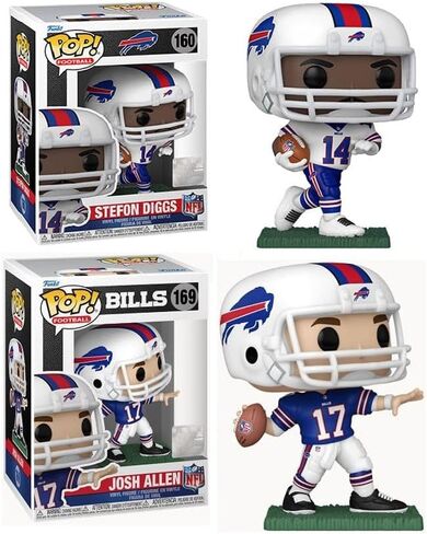 Funko Josh Allen/Stefon Diggs (Buffalo Bills) pop! NFL Combo (2) in Kuwait
