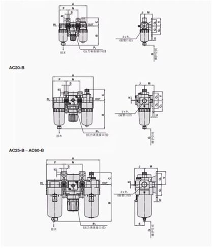 1pc Filter AC60-06D-B AC60-10D-B AC50-06DG-B AC50-10DG-B AC60-06DG-B AC60-10DG-B AC50-06C-B AC50-10C-B AC60-06C-B(AC50-06DG-B) in Saudi Arabia