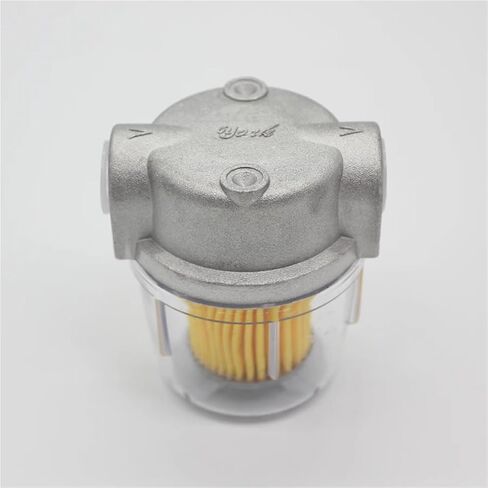 Oil filter for oil burner Transparent P.C. Cup 1/4" 3/8" Small Diesel Fuel Filter for Boiler 25L/H(3 of 8 inch) in Saudi Arabia
