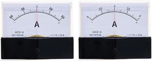 44C2 DC /75mv Amperemeter Gauge Analog Panel AMP Current Meter50A -0-50A Ammeter 3A 5A 10A 1Pcs(50A -0-50A) in Saudi Arabia