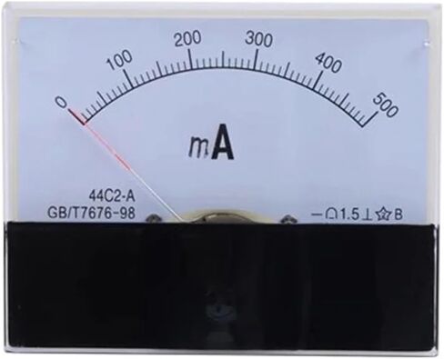44C2 1mA 2mA 5mA 10mA 20mA 30mA 50mA 75mA DC Ammeter Analog Current Test Meter Mechanical Header 1Pcs(30MA) in Saudi Arabia