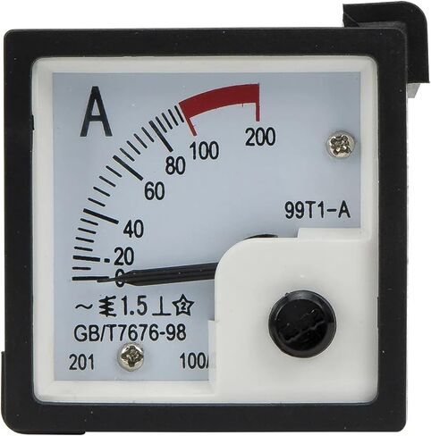 99T1-A Current Transformer Type Pointer Ammeter Analog Ampere AMP Meter with White Cover 1Pcs(50A) in Saudi Arabia