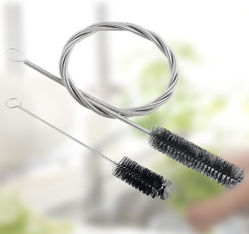 Flexible Drain Clog Remover Brush - Double Head - White in Saudi Arabia