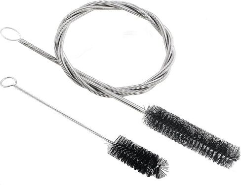 Flexible Drain Clog Remover Brush - Double Head - White in Saudi Arabia