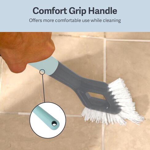 Casabella Smart Scrub Scrub Heavy Discy و Brush Grout Cleaning ، رمادي ، رمادي/أكوا (15933) in Kuwait
