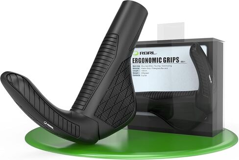 RBRL Bike Handlebar Grips, Ergonomic Widen Holding Design Bike Grips, Anti-Slip Rubber Bicycle MTB Grips, Professional Handlebar Grips for Mountain Bike, BMX, Scooters in Kuwait