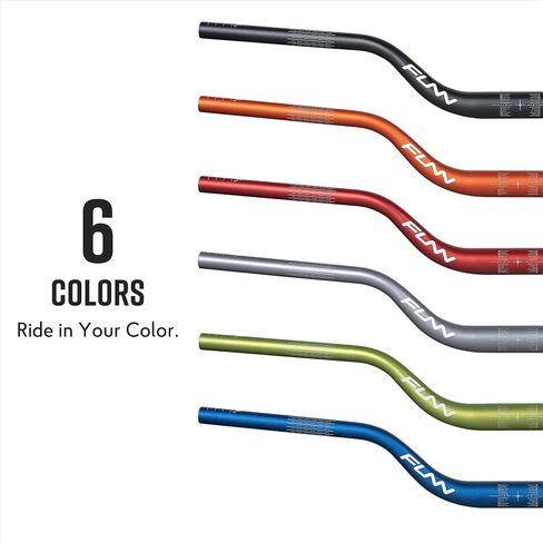 Funn Upturn High-Rise Mountain Bike Handlebar with Bar Clamp 35mm and Width 800mm, Durable and Lightweight Alloy Riser Handlebar for MTB and BMX Bike, Rise 75mm MTB Handlebar (Green) in Saudi Arabia