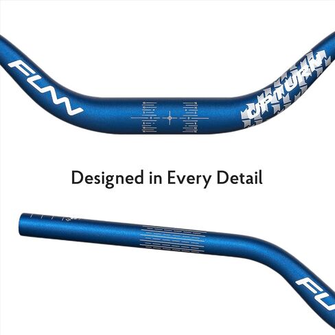 Funn Upturn High-Rise Mountain Bike Handlebar with Bar Clamp 35mm and Width 800mm, Durable and Lightweight Alloy Riser Handlebar for MTB and BMX Bike, Rise 75mm MTB Handlebar (Green) in Saudi Arabia
