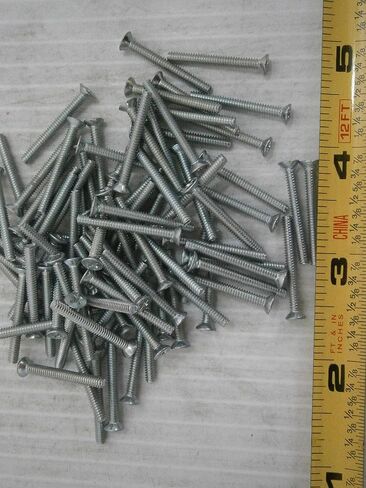 New Pack of Machine Screw 4/40 x 1 Phillips Flat Head Steel Zinc Plated Lot of 87#2162 Multi-Purpose Comprehensive Hardware Fastener Assortment Kit WnyNEH04467 in Saudi Arabia