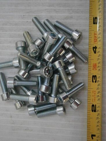 حزمة جديدة من المسمار M6 × 20 COKET CAP CLASS 8.8 سبيكة الصلب الزنك الكثير من 25#2023 متعددة الأغراض مجموعة متنوعة شاملة للأجهزة. in Saudi Arabia
