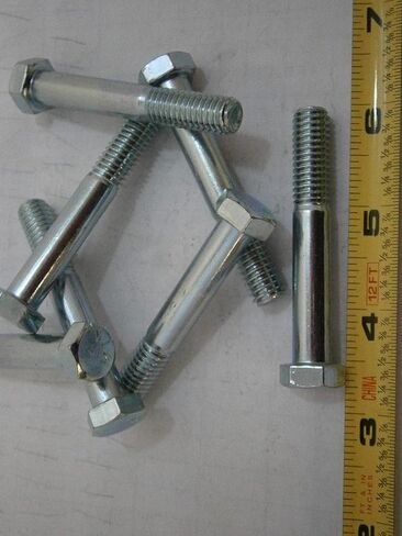 New Pack of Hex Cap Bolts 3/8-16 x 2-1/2 Grade 2 Steel Zinc Plated Lot of 7#2548 Multi-Purpose Comprehensive Hardware Fastener Assortment Kit WnyNEH03916 in Saudi Arabia