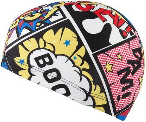 Swimming Pool Cloth Swim Cap – Premium Polyester Swim Hat for Swimmers, Designed for Comfort and Durability in Any Pool Environment (Colorful) in Saudi Arabia
