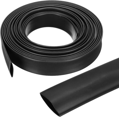 MECCANIXITY 5/8 Inch Heat Shrink Tubing Waterproof, 3:1 Dual Wall Marine Adhesive Lined Industrial Heat Shrink Tube Wiring Wrap 20ft, Black in Saudi Arabia