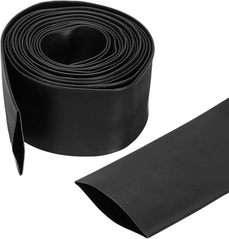 MECCANIXITY 5/8 Inch Heat Shrink Tubing Waterproof, 3:1 Dual Wall Marine Adhesive Lined Industrial Heat Shrink Tube Wiring Wrap 20ft, Black in Saudi Arabia