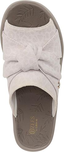 BZees Womens Smile Slide Sandal Coral Weekend Stripe Fabric 8 M in Saudi Arabia