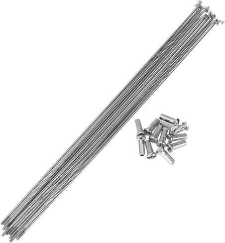 12 Set 14G Bicycle Spokes 265mm Bike Wheel Spokes 304 Stainless Steel Silver Tone in Saudi Arabia