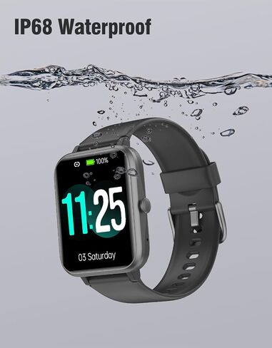 Fitness Tracker Fitness Watches for Women Men (Make/Answer Calls), 1.85" Smart Watch for iPhone/Android Phones, Heart Rate/Sleep Monitor Steps Tracker Watch Pedometer IP68 Waterproof (Starlight) in Saudi Arabia