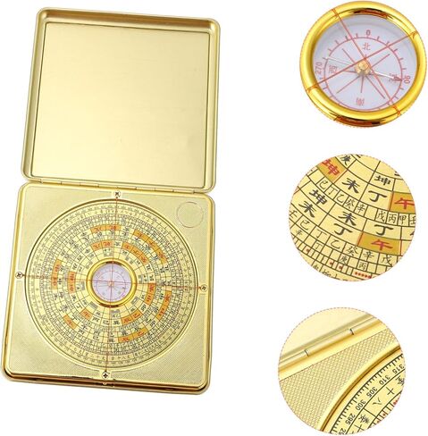 Imikeya Feng Shui Compass Pan - البوصلة الصينية القديمة للتخطيط المنزلي وممارسات Feng Shui - البوصلة المغناطيسية الدقيقة والوئام السكني 1pc in Saudi Arabia