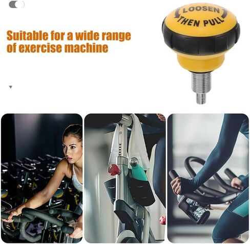 Yarnow 2pcs معدات اللياقة البدنية معدات الربيع مقبض البوب ​​، جزء بديل للدراجات التمرين ، القيمة المطلقة ، الأصفر ، 2.3 × 2.9 بوصة in Saudi Arabia