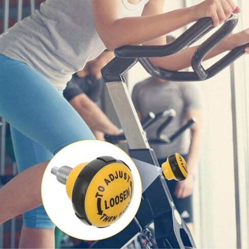 Yarnow 2pcs معدات اللياقة البدنية معدات الربيع مقبض البوب ​​، جزء بديل للدراجات التمرين ، القيمة المطلقة ، الأصفر ، 2.3 × 2.9 بوصة in Saudi Arabia