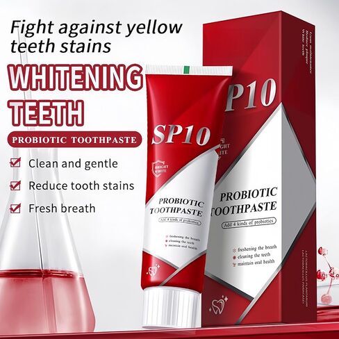 2Pcs SP-10 Probiotic Whitening Toothpaste, SP-10 Ultra Whitening Toothpaste，Stain Removing, Fresh Breath, Deep Cleaning in Kuwait