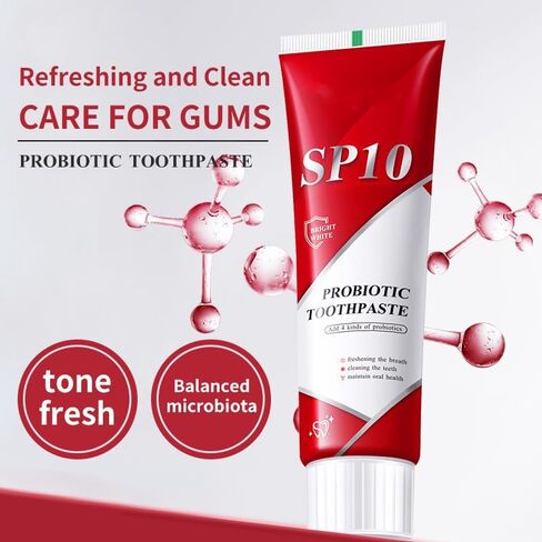 2Pcs SP-10 Probiotic Whitening Toothpaste, SP-10 Ultra Whitening Toothpaste，Stain Removing, Fresh Breath, Deep Cleaning in Kuwait