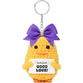 Deeka Crochet Cheer Duck with Bow Cheer Gifts Association asserials chienchain for backpack cheerleading gifts in Kuwait