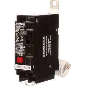 Siemens BE120 20-AMP قطب واحد 120-VOLT10KAIC مقاطع دائرة الصدع الأرضية in Kuwait