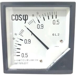 6L2 AC Analog COS Power Factor Meter 5A 6L2-COS Panel AC100V 220V 380V Electric Meters 1Pcs(220V) in Saudi Arabia