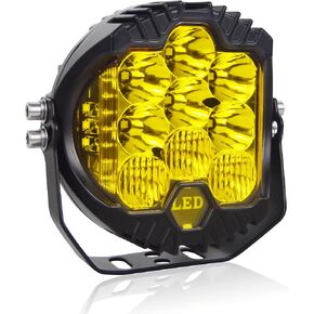Willpower 2 Pieces 5 inch 50W Amber Yellow Side Shooter LED Work Light Bar Off Road Driving Light Spot Flood Combo Driving Lamp Fog Lights for Jeep Truck ATV SUV Car Boat,10V-30V IP67 Waterproof in Saudi Arabia