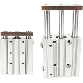 1pcs مع ثقب قضيب توجيه 12/16 / 20/25 / 32 /40 مم ، السكتة الدماغية 10-175 مم ، اسطوانة دليل مضغوط ، أسطوانة رقيقة ثلاثية المحاور (رحلة 50 ملم ، Mgpm20) in Kuwait