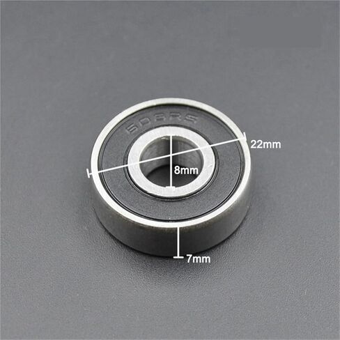 10pcs 100pcs 608 ZZ 2RS 8 * 22 * 7mm 608ZZ 2Z DDU 608RS Bearings 8 mm Inner Bore Roller Skate Skateboard Wheel Bearing(100Pcs,608 2RS Premium) in Saudi Arabia