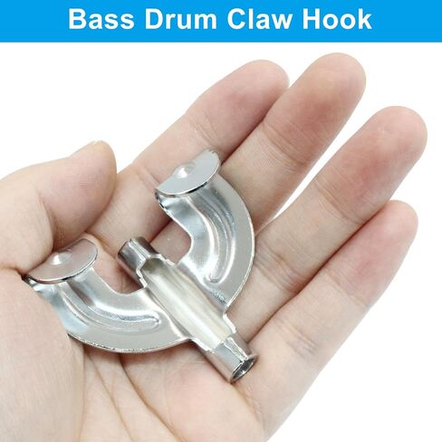 Piutouyar 20 Pack Bass Drum Claw Hook, Metal Bass Drum Parts Accessories for Instrument Percussion Replacement in Saudi Arabia
