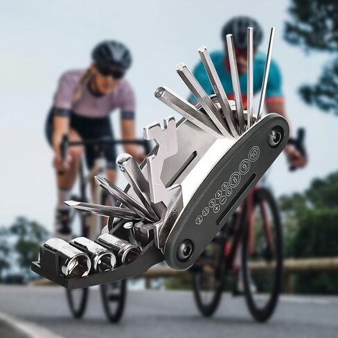 16-in-1 Bike Multi-Tool Portable Cycling Repair Kit with Wrench/Hex Wrench/Screwdriver in Saudi Arabia