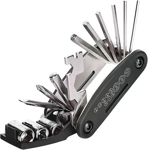 16-in-1 Bike Multi-Tool Portable Cycling Repair Kit with Wrench/Hex Wrench/Screwdriver in Saudi Arabia