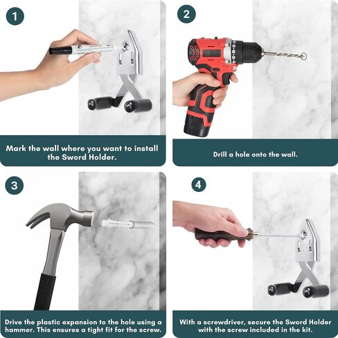 Eco-Fused Vertical Sword Wall Mount (Black - 1 Wall Mount Set) in Saudi Arabia