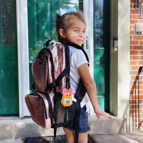 DEEKA Crochet Cheer Duck with Bow Cheer Gifts Bag Accessories Essentials Keychain for Backpack Cheerleading Team Gifts in Kuwait