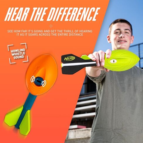 Franklin Sports Nerf Vortex Foam Football Pack Dual Power Pack - Nerf Ultra Grip + Pocket Vortex Set - لعبة مثالية للأطفال للبركة + كرة القدم الشاطئية - لعبة داخلية + كرة خارجية للأطفال in Saudi Arabia