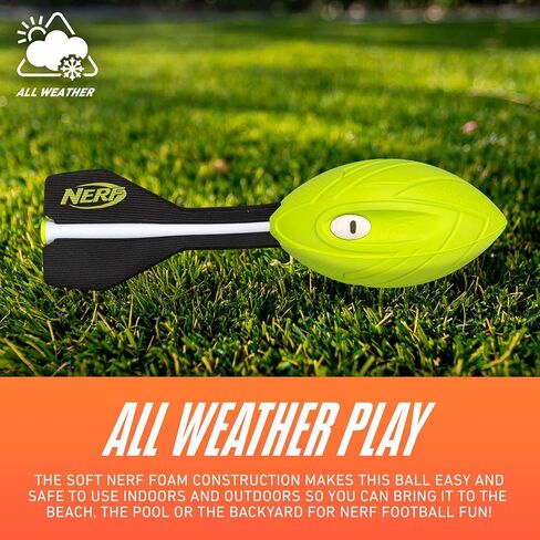 Franklin Sports Nerf Vortex Foam Football Pack Dual Power Pack - Nerf Ultra Grip + Pocket Vortex Set - لعبة مثالية للأطفال للبركة + كرة القدم الشاطئية - لعبة داخلية + كرة خارجية للأطفال in Saudi Arabia