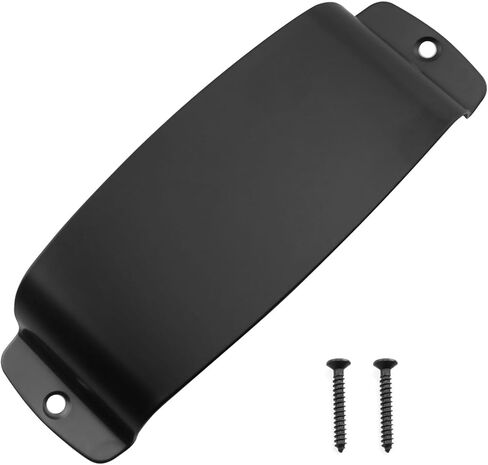 E-outstanding 1 set Guitar Bass Pickup Protective Cover Zinc Alloy Pickup Cover 129x48.8x19mm Protector Replacement Parts Bass Accessories Musical Instrument Accessories Black in Saudi Arabia