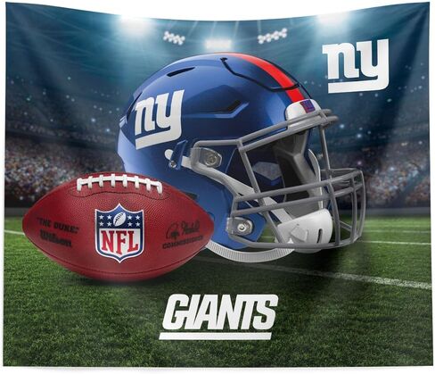 Northwest The Company NFL New York Giants Print Wall Hanging ، 34 "× 40" ، Gametime ، ألوان الفريق in Saudi Arabia