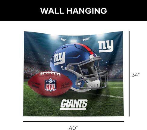 Northwest The Company NFL New York Giants Print Wall Hanging ، 34 "× 40" ، Gametime ، ألوان الفريق in Saudi Arabia