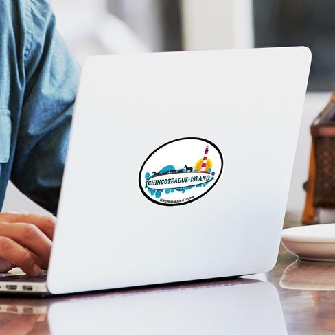 Cafepress Chincoteague Island Va Oval Car Pumper Sticker in Saudi Arabia