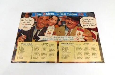 1957 Pittsburgh Steelers في برنامج Chicago Cardinals NFL لكرة القدم 12-22-57-برامج اتحاد كرة القدم الأميركي in Saudi Arabia