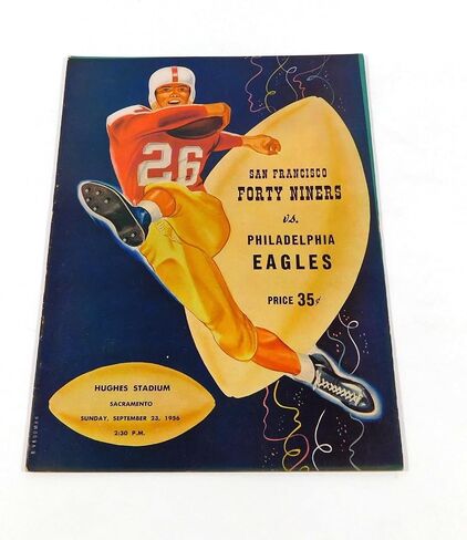 1956 Philadelphia Eagles at San Francisco 49ers NFL Football Program 9-23-56 - NFL Programs in Saudi Arabia