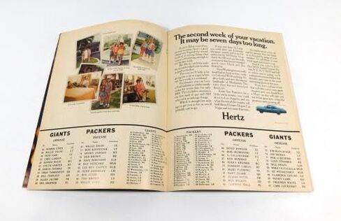 1967 New York Giants at Bay Packers NFL Football Program 9-9-67 - NFL Programs in Saudi Arabia
