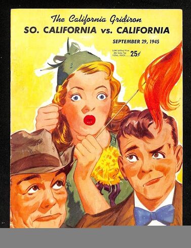 1945 Cal Bears v USC Football Program 9/29 Cal Memorial Stadium 89085b57 - College Programs in Saudi Arabia