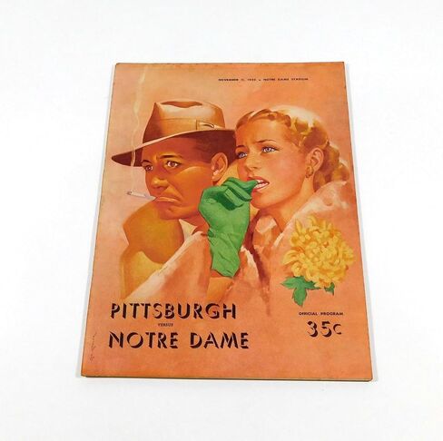 1950 Pittsburgh vs Notre Dame College Football Program 11-11-50 - College Programs in Saudi Arabia